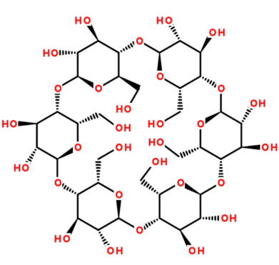 50kDa透明质酸接枝环糊精（50kDa HA-g-CD）的结构式分析