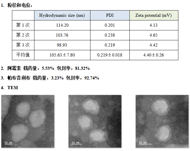 阿抑药酶脂质体检测图谱