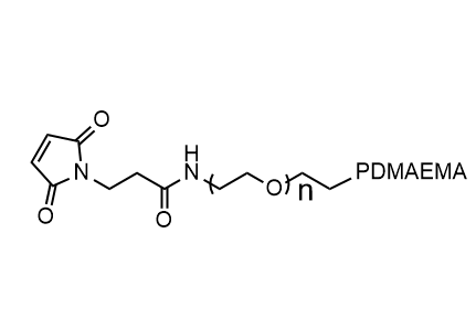 MAL-PEG-PDMAEMA,马来酰亚胺聚乙二醇聚甲基丙烯酸二甲氨基乙酯