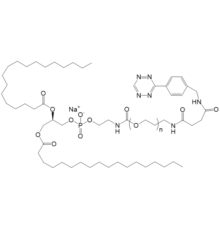 DSPE-PEG-Tetrazine结构式