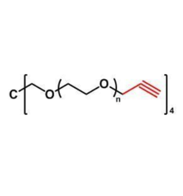 4arm-PEG-Alkyne结构式