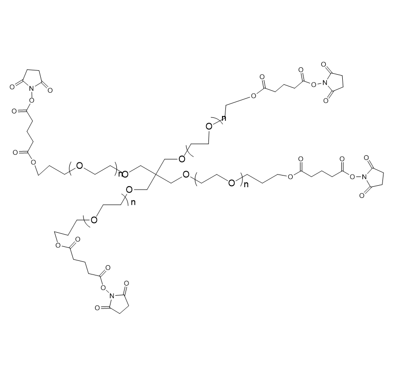 四臂聚乙二醇琥珀酰亚胺戊二酸酯  4arm-PEG-SG的产品科普