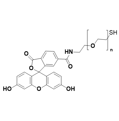 6-FAM-PEG-SH结构式