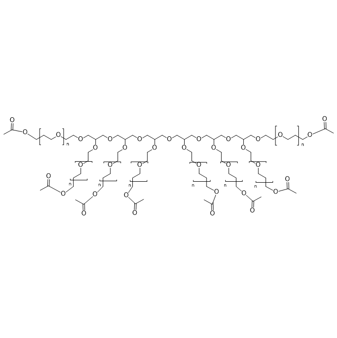 8arm-PEG-Acetic Acid结构式
