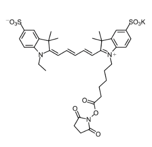 sulfo Cy5 (Me) SE 水溶性花菁染料CY5标记活性脂的制备方法