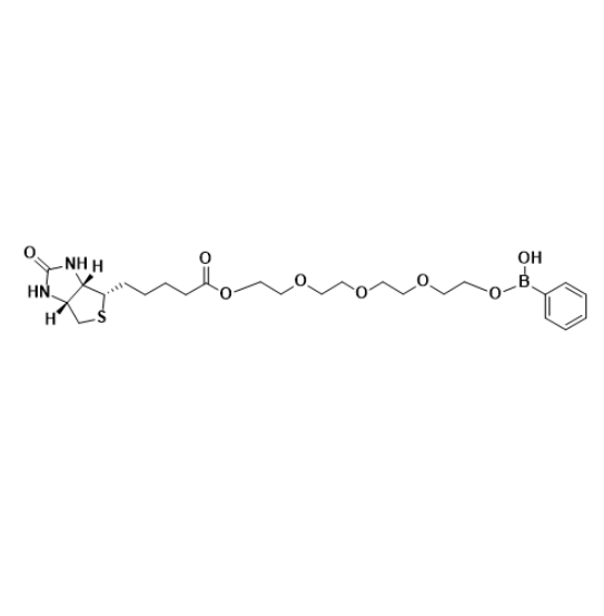 Biotin-PEG4-PBA结构式