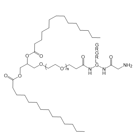 NH2-GLRGRG-PEG-DMG,氨基-GLRGRG肽-聚乙二醇-二肉豆蔻酰甘油