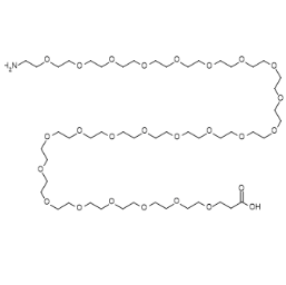 Amino-PEG24-COOH结构式