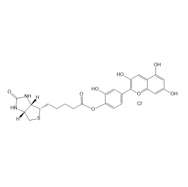 Biotin-anthocyanin结构式