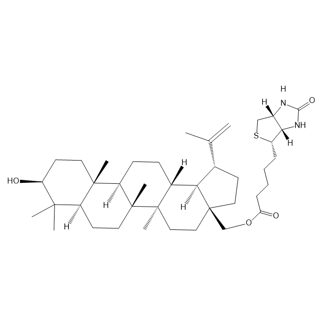 生物素-白桦脂醇缀合物  biotin-Betulin alcohol的结构式