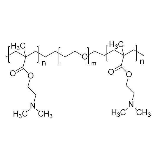 PDMAEMA-PEG-PDMAEMA,聚甲基丙烯酸N,N-二甲基氨基乙酯-聚乙二醇-聚甲基丙烯酸N,N-二甲基氨基乙酯