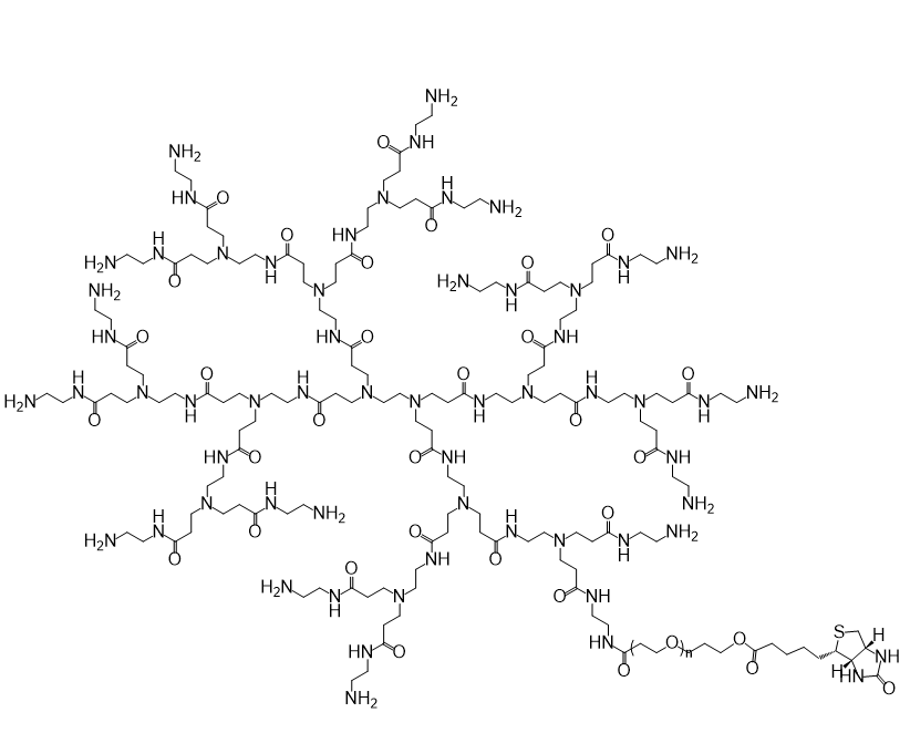 PAMAM-PEG-Biotin,聚酰胺-胺树枝状分子-聚乙二醇-生物素