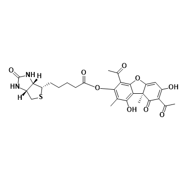 biotin-D-lichen acid结构式