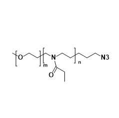 PEG-PEOz-N3,聚乙二醇-聚（2-乙基-2-噁唑啉）-叠氮化物
