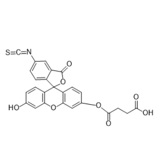 荧光素标记琥珀酸结构式