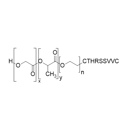 PLGA-PEG-CTHRSSVVC,聚乳酸-羟基乙酸共聚物-聚乙二醇-CTHRSSVVC 肽