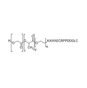 PLGA-PEG-KAWAECRPPDDGLC,聚乳酸-羟基乙酸共聚物-聚乙二醇-KAWAECRPPDDGLC