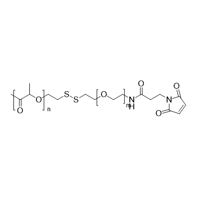 PLA-SS-PEG-MAL,聚乳酸-双硫键-聚乙二醇-马来酰亚胺
