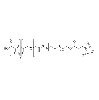 PLGA-HYD-PEG-MAL,聚乳酸-羟基乙酸共聚物-腙键-聚乙二醇-马来酰亚胺