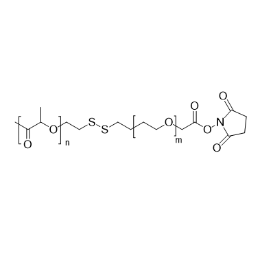 PLA-SS-PEG-NHS,聚乳酸-双硫键-聚乙二醇-活性酯