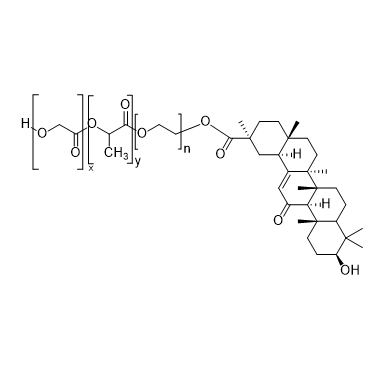 PLGA-hyd-PEG-GA,聚乳酸-羟基乙酸共聚物-腙键-聚乙二醇-甘草次酸