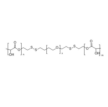 PLLA-SS-PEG-SS-PLLA,左旋聚乳酸-双硫键-聚乙二醇-双硫键-左旋聚乳酸