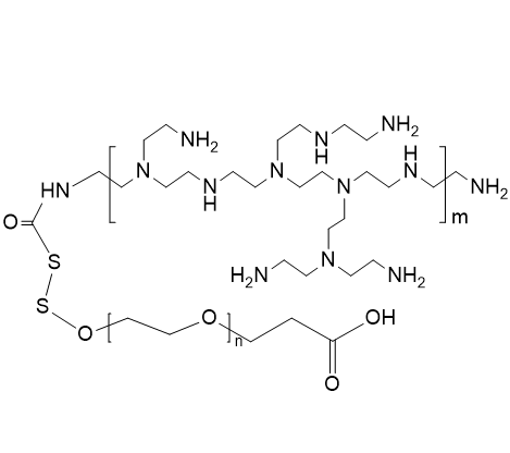 PEI-SS-PEG-COOH,聚乙烯亚胺-双硫键-聚乙二醇-羧基
