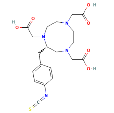 p-SCN-Bn-NOTA,S-2-(4-异硫氰酸根苯甲基)-1,4,7-三氮杂环壬烷-1,4,7-三乙酸