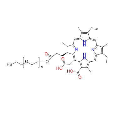 SH-PEG-Ce6,巯基-聚乙二醇-二氢卟吩e6