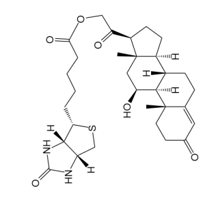 Corticosterone-Biotin Conjugate 生物素化皮质酮的结构式分析