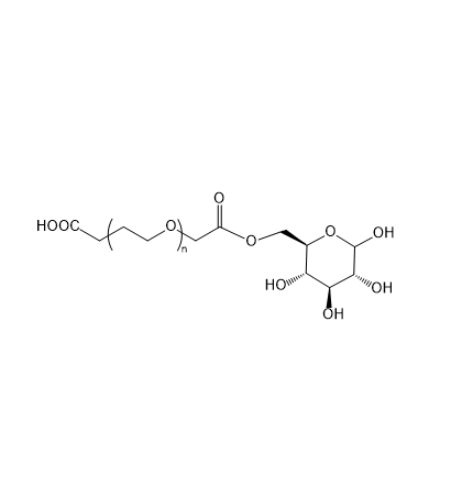 COOH-PEG-D-glucose结构式