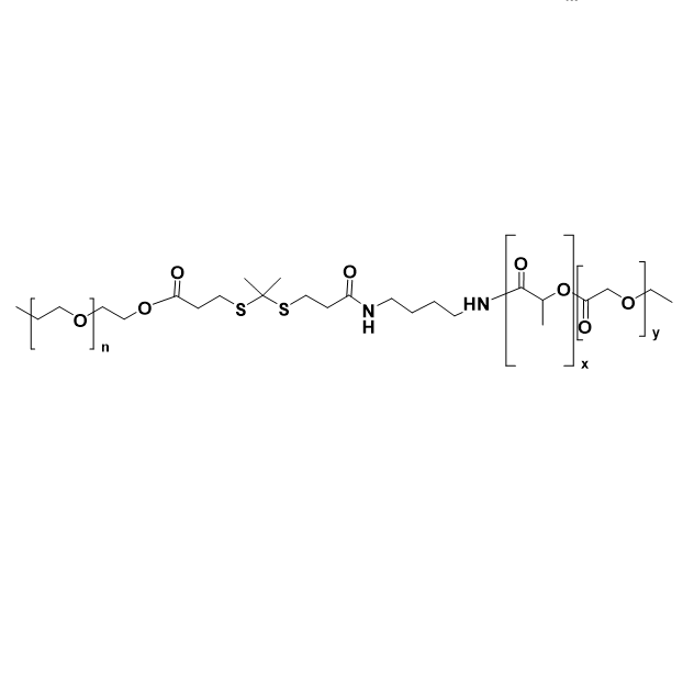 TPP-PEG-TK-PLGA,三苯基膦-聚乙二醇-酮缩硫醇-聚乳酸-羟基乙酸共聚物