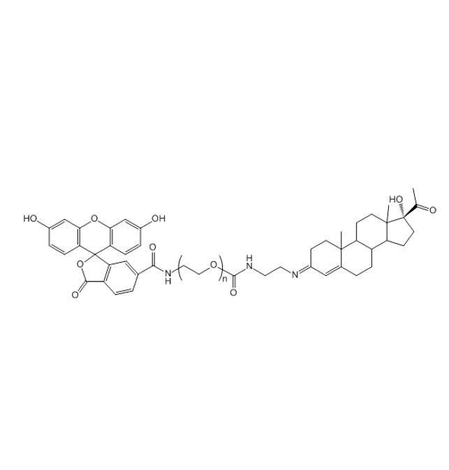 FITC-PEG-Progestrone,异硫氰基荧光素-聚乙二醇-孕酮