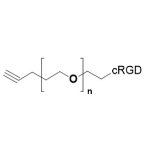cRGD-PEG-Alkyne结构式