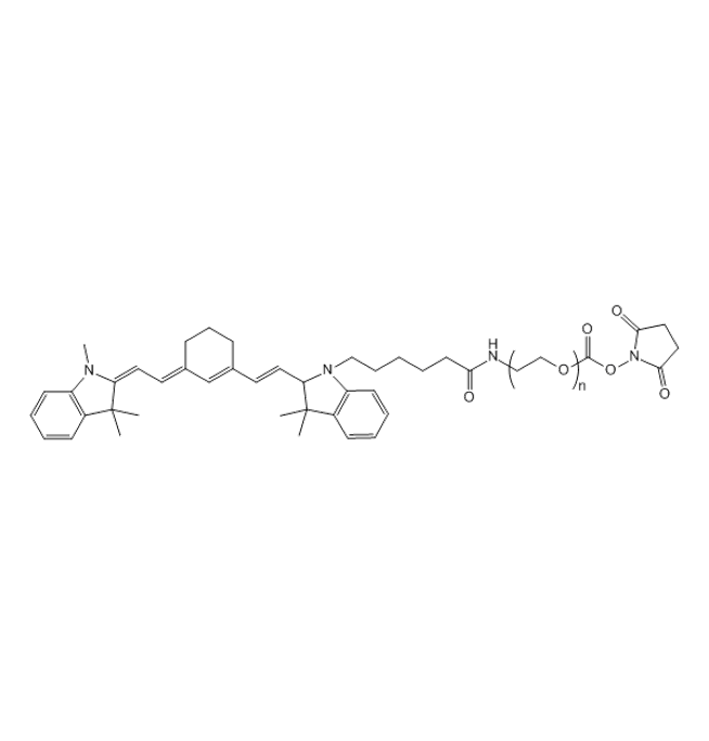 Cy7-PEG-SC,七甲川花菁染料-聚乙二醇-琥珀酰亚胺碳酸酯