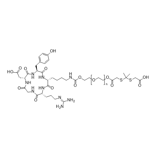 环肽cRGD-聚乙二醇-酮缩硫醇-羧基  cRGD-PEG-TK-COOH的产品综述