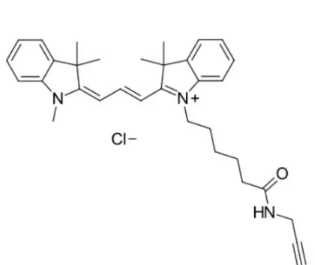 花菁染料CY3-炔烃  Cy3-alkyne的结构式