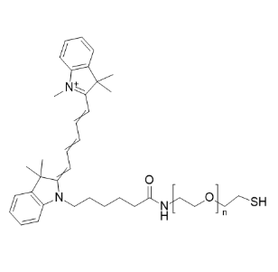 SH-PEG5000-CY5 巯基-聚乙二醇5000-花菁染料Cy5的性质特点