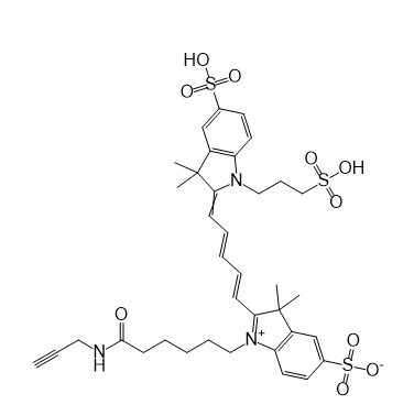 SulfoCy5-alkyne,磺化菁染料Cy5-炔基​