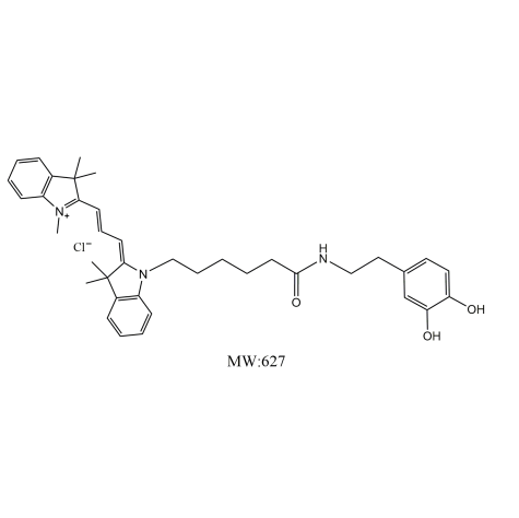 花青素CY3标记多巴胺  CY3-DA的结构式