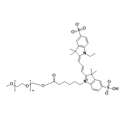 三甲川花菁染料标记甲氧基聚乙二醇  Cy3-mPEG的性能优势