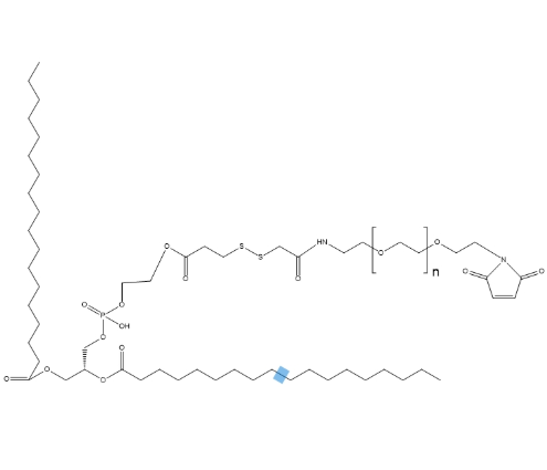 Mal-PEG2k-ss-DSPE 磷脂-双硫键-聚乙二醇-马来酰亚胺的性质特点