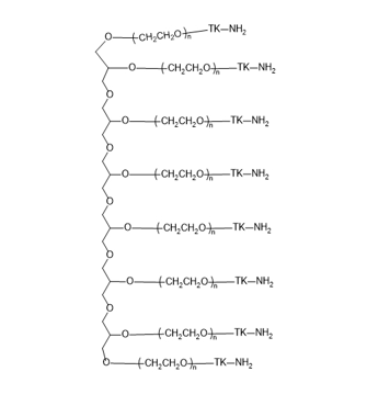 8 arm-PEG-TK-NH2的合成及反应特性  
