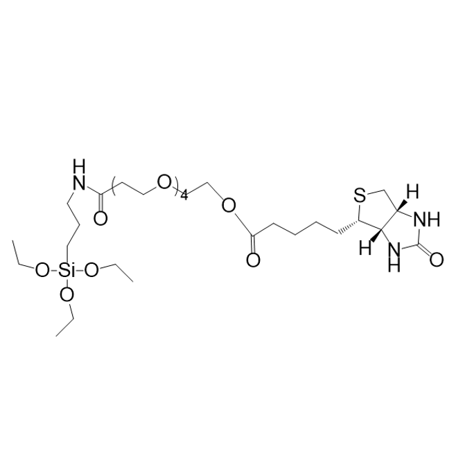 Silane-PEG4-Biotin结构式
