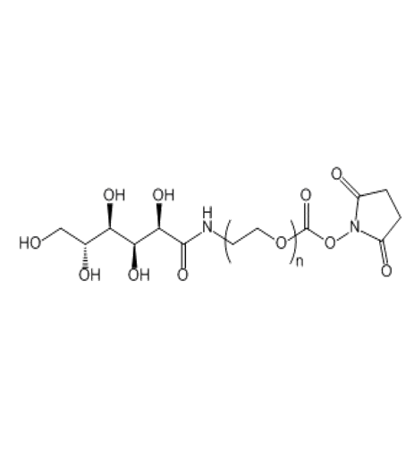 Gluconic acid-PEG-NHS,葡萄糖酸-聚乙二醇-N-羟基琥珀酰亚胺酯