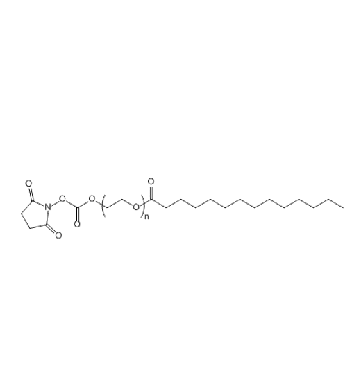 NHS-PEG-MTA,N-羟基琥珀酰亚胺-聚乙二醇-肉豆蔻酸