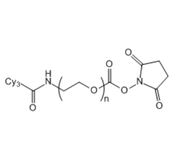 Cy3-PEG-SC,三甲川花菁染料-聚乙二醇-琥珀酰亚胺碳酸酯