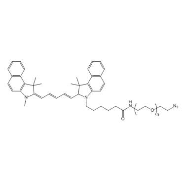CY5.5-PEG-N3,花菁染料 CY5.5-聚乙二醇-叠氮​