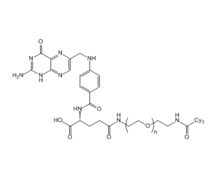 Cy3-PEG-FA,三甲川花菁染料-聚乙二醇-叶酸