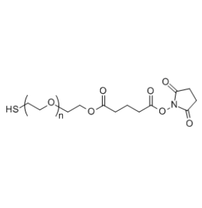 SH-PEG-SG,巯基-聚乙二醇-琥珀酰亚胺戊二酸酯​